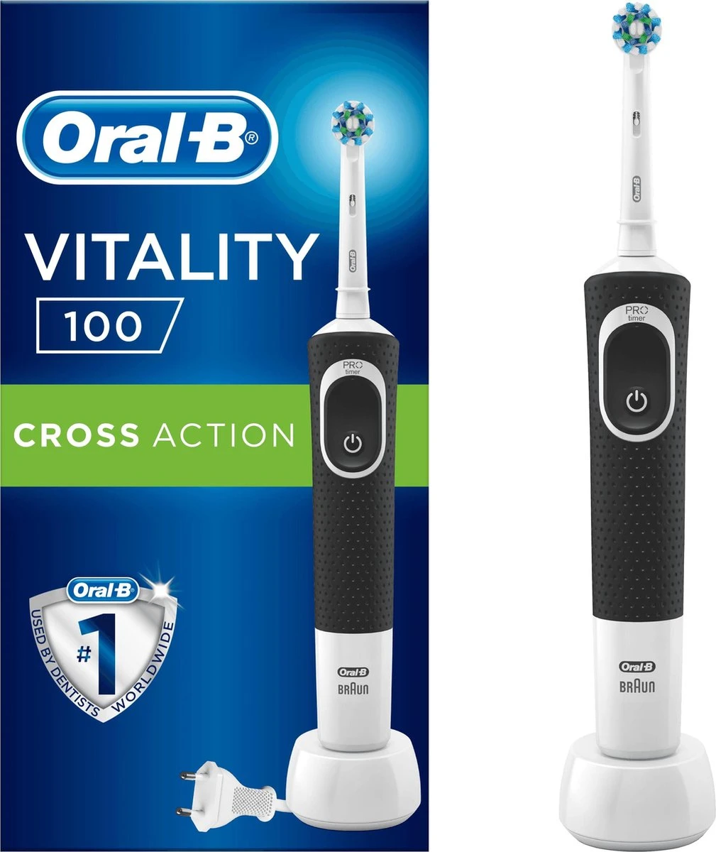 Oral B Oral-B Vitality 100 CrossAction Zwart - Elektrische Tandenborstel 3 Oral B Oral-B Vitality 100 CrossAction Zwart - Elektrische Tandenborstel