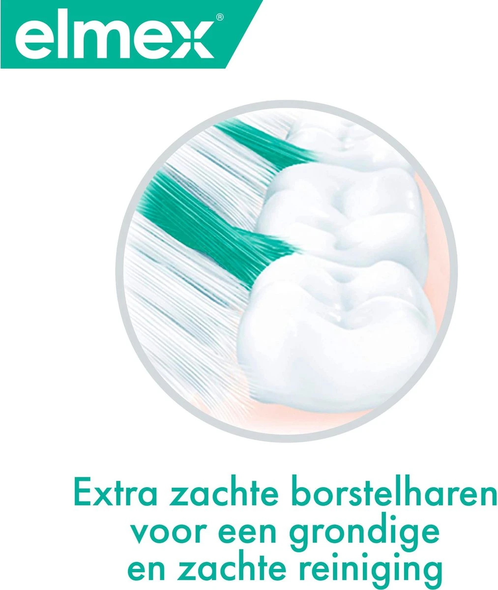 Elmex Sensitive Professional Zachte Tandenborstel Extra Soft - 3 Stuks - Voordeelverpakking 7 Elmex Sensitive Professional Zachte Tandenborstel Extra Soft - 3 Stuks - Voordeelverpakking - Afbeelding 5
