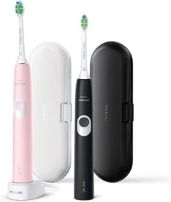 Philips Sonicare ProtectiveClean 4300 HX6800/35 - Elektrische Tandenborstel - Roze & Zwart -Mondverzorgings Winkel 1014x1200