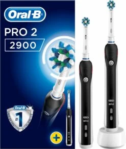 Oral B Oral_B Pro 2 - 2900 - Duoverpakking Elektrische Tandenborstel - Zwart -Mondverzorgings Winkel 1017x1200