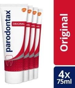Parodontax Original - Tandpasta - Tegen Bloedend Tandvlees - 4x75 Ml