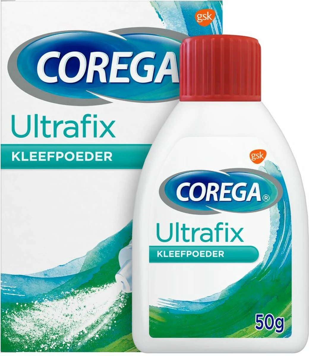 4x Corega Ultrafix Kleefpoeder Kunstbitverzorging 50 Gr 3 4x Corega Ultrafix Kleefpoeder Kunstbitverzorging 50 Gr