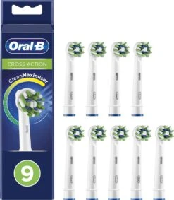 Oral B Oral-B CrossAction Opzetborstel Met CleanMaximiser-technologie, Verpakking Van 9 Stuks -Mondverzorgings Winkel 1049x1200 2