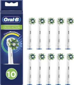 Oral B Oral-B CrossAction - Met CleanMaximiser-technologie - Opzetborstels - 10 Stuks - Brievenbusverpakking -Mondverzorgings Winkel 1049x1200