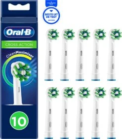 Oral B Oral-B CrossAction - Met CleanMaximiser-technologie - Opzetborstels - 10 Stuks - Brievenbusverpakking -Mondverzorgings Winkel 1050x1200 1