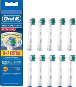 Oral B Oral-B Precison Clean Opzetborstels - 8 +2 Stuks -Mondverzorgings Winkel 1054x1200