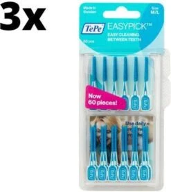 TePe Easypick M/L - Blauw - 3 X 60 Stuks - Voordeelverpakking -Mondverzorgings Winkel 1070x1200 2