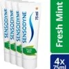 Sensodyne Freshmint Tandpasta Voor Gevoelige Tanden 4x75ml