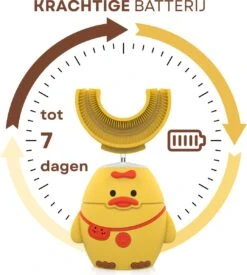 Merkloos Elektrische Sonische Tandenborstel Voor Kinderen Tussen 2 T/m 6 Jaar Met Timer - Elektrische Kindertandenborstel - 360º Graden - 6 Poetsmodus - IPX7 Waterbestendig - Geel -Mondverzorgings Winkel 1076x1200 1