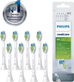 Philips Sonicare W2 Optimal White HX6068/12 - Opzetborstels - 8 Stuks -Mondverzorgings Winkel 1095x1200