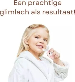 Merkloos Elektrische Sonische Tandenborstel Voor Kinderen Tussen 2 T/m 6 Jaar Met Timer - Elektrische Kindertandenborstel - 360º Graden - 6 Poetsmodus - IPX7 Waterbestendig - Geel -Mondverzorgings Winkel 1097x1200
