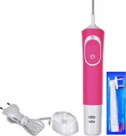 Oral B Oral-B Vitality 100 Roze CrossAction - Elektrische Tandenborstel - Powered By Braun -Mondverzorgings Winkel 1109x1200