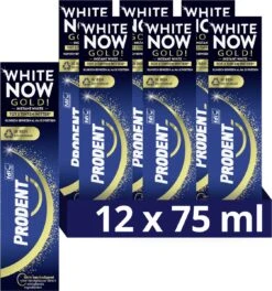 Prodent Whitening Now Gold Tandpasta - 12 X 75 Ml - Voordeelverpakking
