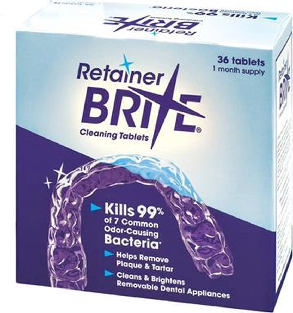 Retainer Brite Reinigingstabletten - 36 Stuks 3 Retainer Brite Reinigingstabletten - 36 Stuks