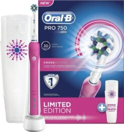 Oral B Oral-B PRO 750 - 3DWhite - Elektrische Tandenborstel - Inclusief Reisetui -Mondverzorgings Winkel 1128x1200
