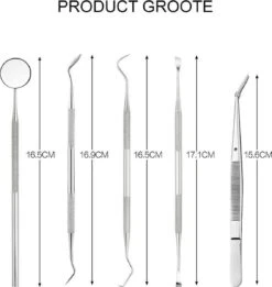 Newide Professionele Tandarts Set Met Luxe Etui – Tandsteen Verwijderaar – RVS Tandarts Setje – Tandenstokers – Tandartshaakje – Tand Verzorging Gereedschap Set – Tandplak Verwijderaar -Mondverzorgings Winkel 1136x1200 2