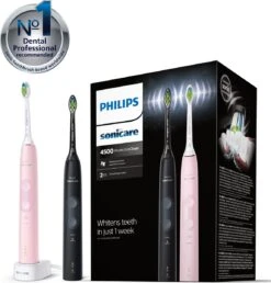 Philips Sonicare ProtectiveClean 4500 Series HX6830/35 - Elektrische Tandenborstel - Roze & Zwart -Mondverzorgings Winkel 1149x1200