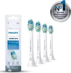 Philips Sonicare C2 Optimal Plaque Defence HX9024/10 - Opzetborstels - 4 Stuks -Mondverzorgings Winkel 1164x1200