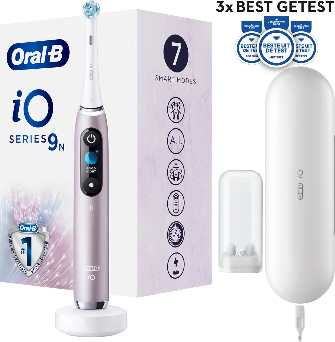Oral B Oral-B IO 9n - Elektrische Tandenborstel - Roze 8 Oral B Oral-B IO 9n - Elektrische Tandenborstel - Roze - Afbeelding 6