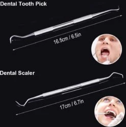 Compleet Tandarts Setje –4 Stuks Tandsteenhaakje – Tandartshaakje - Mondspiegel – Tandarts Gereedschap – Mondverzorging – Stainless Steel -Mondverzorgings Winkel 1194x1200 3