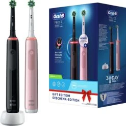 Oral B Oral-B Pro 3 - 3900 - Zwarte En Roze - Elektrische Tandenborstel -Mondverzorgings Winkel 1196x1200 5