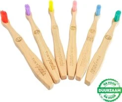 4+2 Bamboe Tandenborstel Voor Kinderen - Emoji - Bamboo Kids Toothbrush - Zero Waste - Vegan -Mondverzorgings Winkel 1200x1007