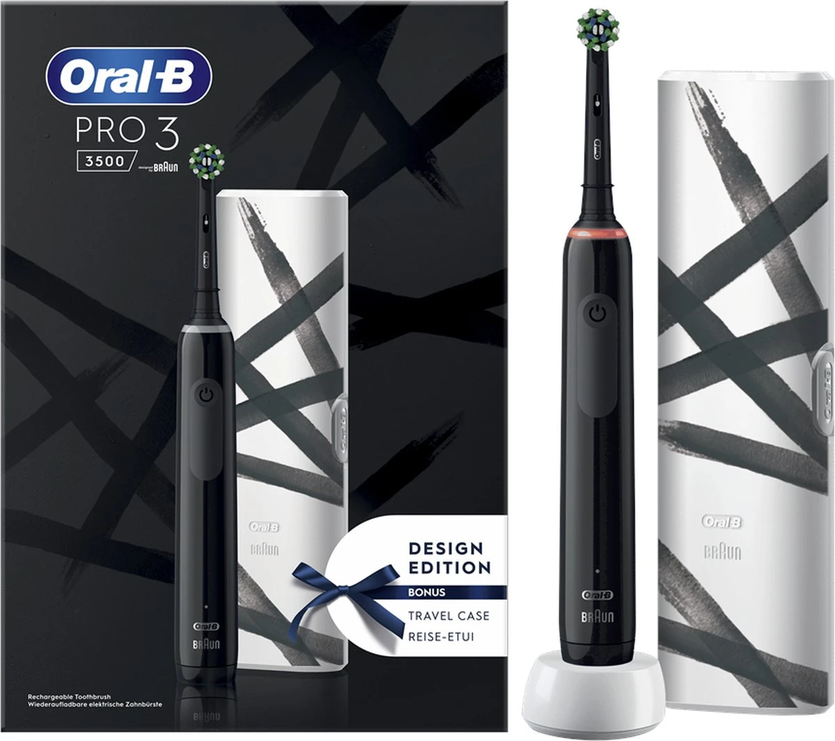 Oral B Oral-B Pro 3 3500 - Design Edition - Zwart 3 Oral B Oral-B Pro 3 3500 - Design Edition - Zwart