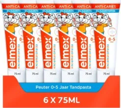 Elmex Peuter (0 Tot 5 Jaar) Kindertandpasta 6 X 75ml - Voordeelverpakking