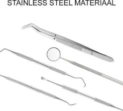 Newide Professionele Tandarts Set Met Luxe Etui – Tandsteen Verwijderaar – RVS Tandarts Setje – Tandenstokers – Tandartshaakje – Tand Verzorging Gereedschap Set – Tandplak Verwijderaar -Mondverzorgings Winkel 1200x1084 4