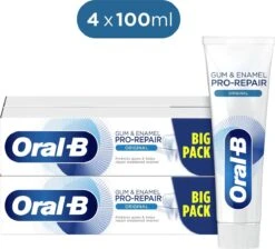 Oral B Oral-B Tandvlees & Glazuur Pro-Repair Origineel - Voordeelverpakking 4 X 100 Ml - Tandpasta Verpakt In Gerecycleerd Karton 10 Oral B Oral-B Tandvlees & Glazuur Pro-Repair Origineel - Voordeelverpakking 4 X 100 Ml - Tandpasta Verpakt In Gerecycleerd Karton -Mondverzorgings Winkel 1200x1087 1
