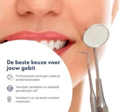 Tandarts Setje - Professioneel - Tandsteen Verwijderaar – Mondspiegel – Tandartshaakje – Tandsteenhaakje - Gebitsverzorging – Inclusief Luxe Etui - 6-delig - RVS -Mondverzorgings Winkel 1200x1087 6