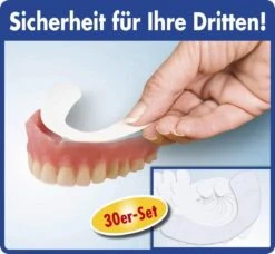 Merkloos Kunstgebit-kussentjes - Set Van 30 - Ondergebit -Mondverzorgings Winkel 1200x1107 1