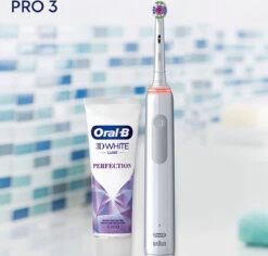 Oral B Oral-B PRO 3 3800 3D-White Elektrische Tandenborstel Wit + Tandpasta -Mondverzorgings Winkel 1200x1147