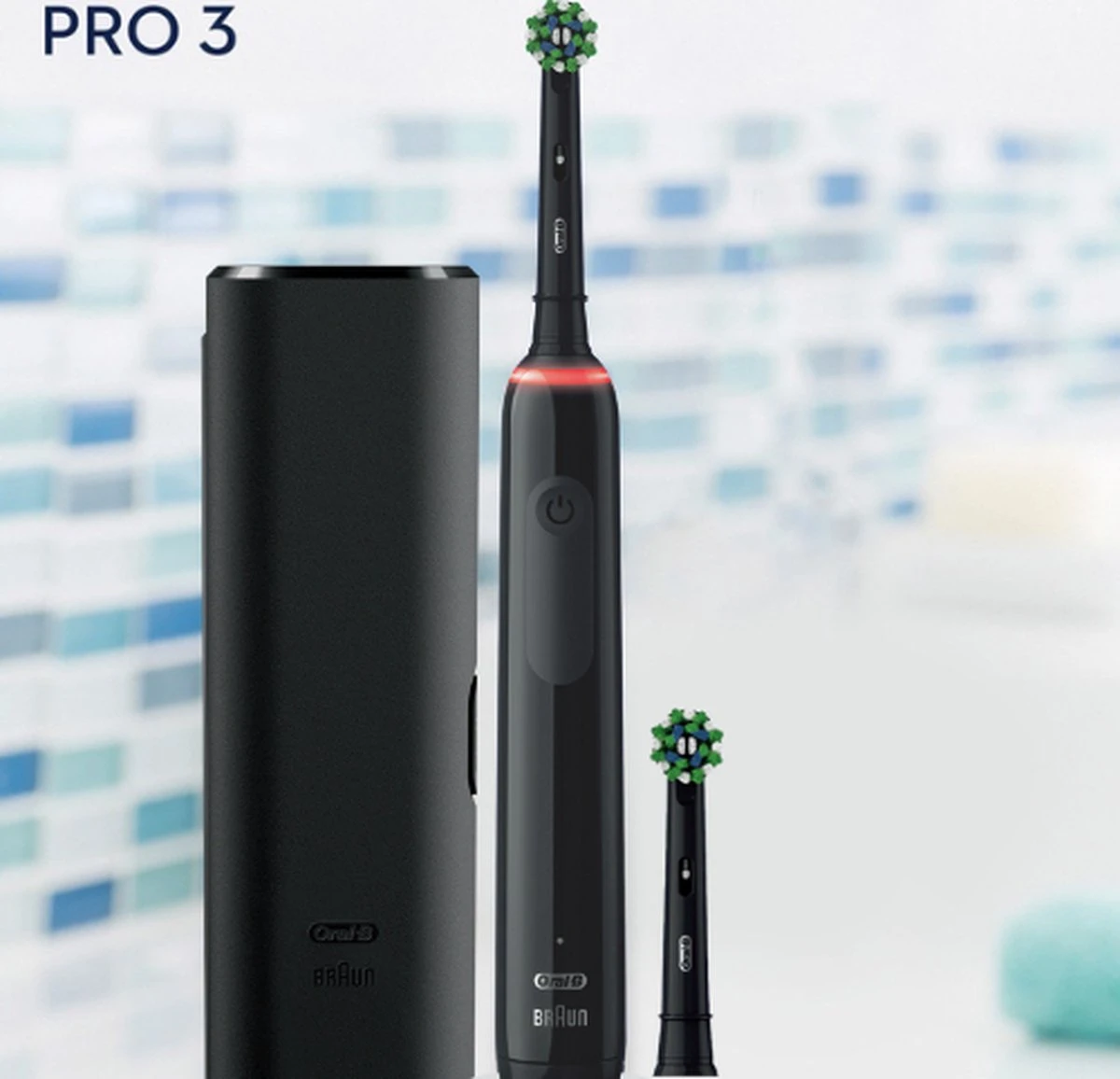 Oral B Oral-B Pro 3 3500 - Zwart Elektrische Tandenborstel 10 Oral B Oral-B Pro 3 3500 - Zwart Elektrische Tandenborstel - Afbeelding 8