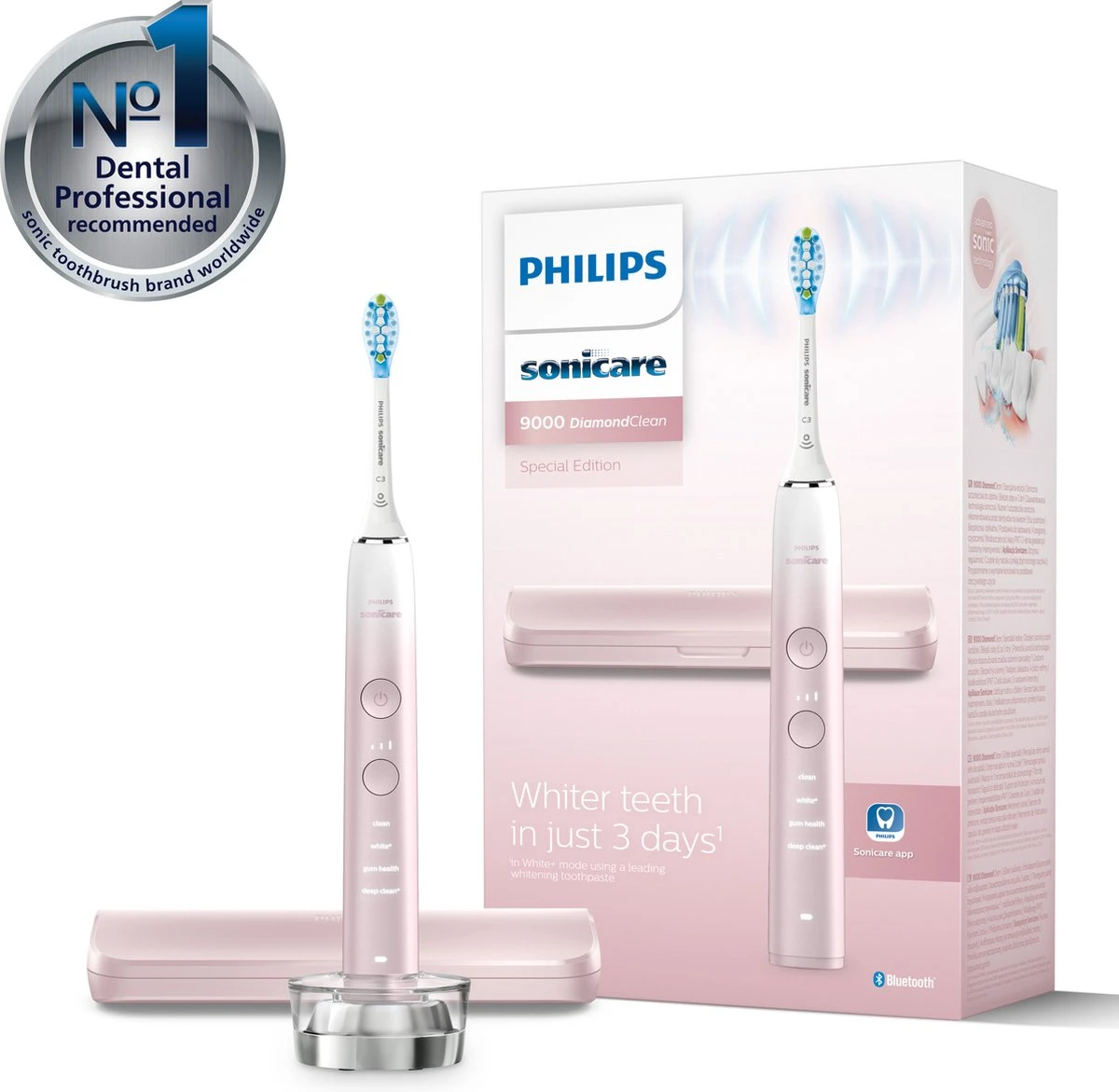 Philips Sonicare DiamondClean 9000 HX9911/84 - Elektrische Tandenborstel - GradientPink 4 Philips Sonicare DiamondClean 9000 HX9911/84 - Elektrische Tandenborstel - GradientPink - Afbeelding 2