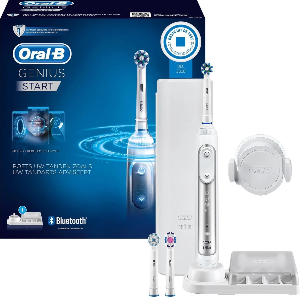 Oral B Oral-B Genius Start Silver Elektrische Tandenborstel Powered By Braun 3 Oral B Oral-B Genius Start Silver Elektrische Tandenborstel Powered By Braun