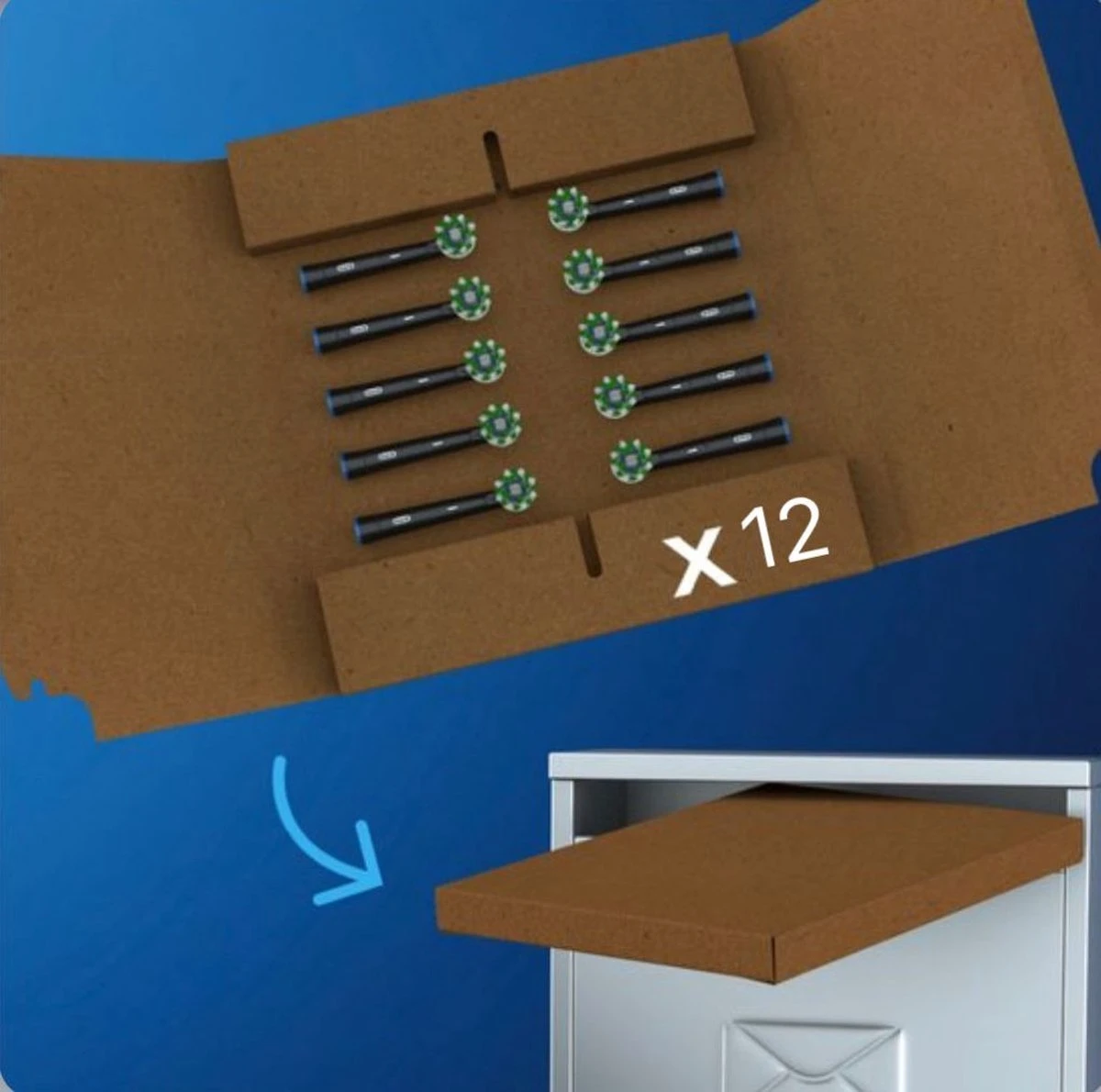 Oral-B CrossAction Opzetborstel Kleur Zwart, Verpakking Van 12 Stuks, Verpakking Van Brievenbusformaat 15 Oral-B CrossAction Opzetborstel Kleur Zwart, Verpakking Van 12 Stuks, Verpakking Van Brievenbusformaat - Afbeelding 13