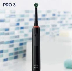 Oral B Oral-B Pro 3 3000 - Zwart - Elektrische Tandenborstel - Ontworpen Door Braun - Black Edition -Mondverzorgings Winkel 1200x1194