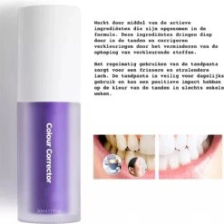 Tandpasta V34 Colour Corrector - Paarse Tandpasta - Tandenblekers - Hismile -Mondverzorgings Winkel 1200x1198 128