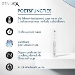 Oral B Oral-B Genius X - Wit - Elektrische Tandenborstel - Ontworpen Door Braun - 1 Handvat En 1 Opzetborstel 15 Oral B Oral-B Genius X - Wit - Elektrische Tandenborstel - Ontworpen Door Braun - 1 Handvat En 1 Opzetborstel -Mondverzorgings Winkel 1200x1200 1