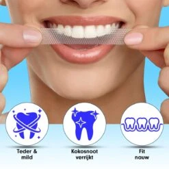 Diamond White - Teeth Whitening Strips - 28x Strips - Zonder Peroxide (0%) - Tandenbleekset - Tandenbleek Strips – Mint -Mondverzorgings Winkel 1200x1200 1116