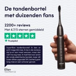 BOOMBRUSH Elektrische Tandenborstel - Zwart - 90 Dagen Batterij - Duurzaam 26 BOOMBRUSH Elektrische Tandenborstel - Zwart - 90 Dagen Batterij - Duurzaam -Mondverzorgings Winkel 1200x1200 116