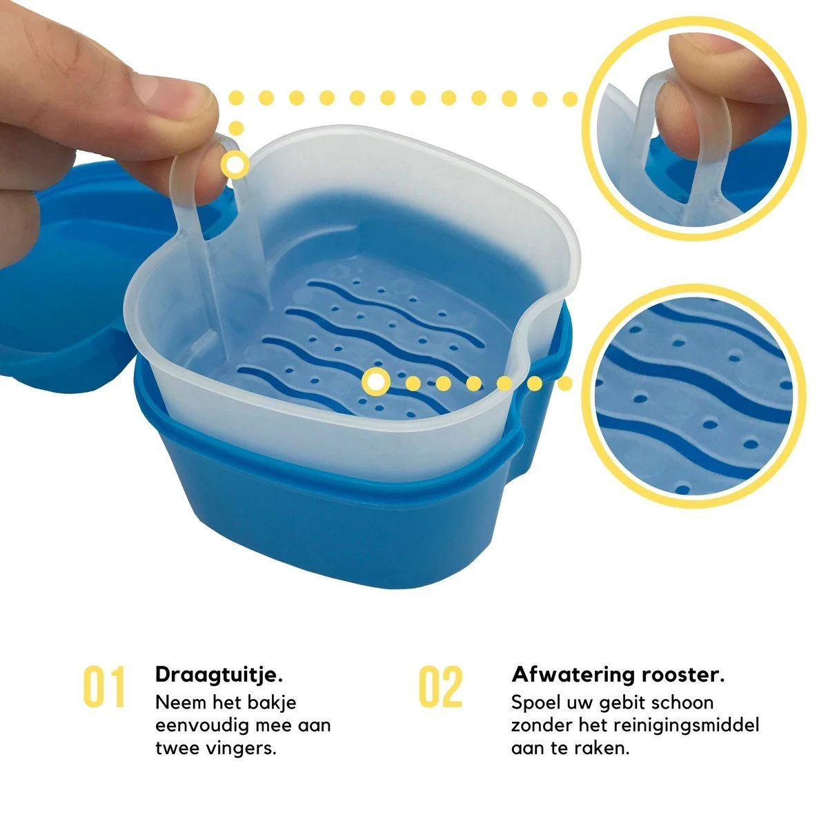 Gebitsbakje - Kunstgebitsbakje - Beugelbakje - Prothesebakje - Bitbakje 4 Gebitsbakje - Kunstgebitsbakje - Beugelbakje - Prothesebakje - Bitbakje - Afbeelding 2