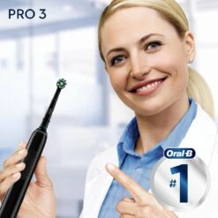 Oral B Oral-B Pro 3 3000 - Zwart - Elektrische Tandenborstel - Ontworpen Door Braun - Black Edition -Mondverzorgings Winkel 1200x1200 123
