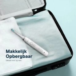 Bintoi® ISonic Pro Series D700 - Elektrische Tandenborstel - Ultra Whitening - 1 Handvat En 4 Opzetborstels - Oplaadbaar - Veilig Voor Douche - Gratis Reisetui - Wit -Mondverzorgings Winkel 1200x1200 218