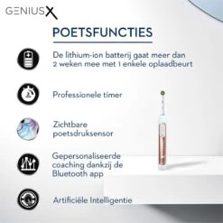 Oral B Oral-B Genius X Elektrische Tandenborstel Rosegold -Mondverzorgings Winkel 1200x1200 357