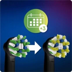 Oral B Oral-B CrossAction - Met CleanMaximiser-technologie - Opzetborstels - Zwart - 4stuks -Mondverzorgings Winkel 1200x1200 664