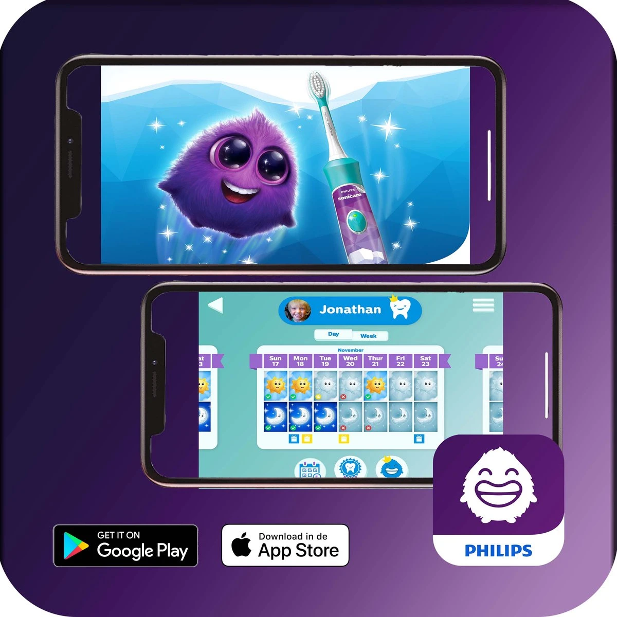 Philips Sonicare For Kids HX6322/04 - Elektrische Tandenborstel - Blauw - Incl. Extra Opzetborstel 8 Philips Sonicare For Kids HX6322/04 - Elektrische Tandenborstel - Blauw - Incl. Extra Opzetborstel - Afbeelding 6