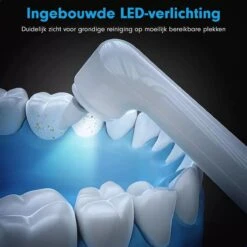 DEN-T® PRO P350 Elektrische Tandenpolijster - Wit - 5 Standen - 5 Opzetstukken - Polijstmachine - Polijstset - Tanden Polijsten - -Mondverzorgings Winkel 1200x1200 733