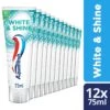 Aquafresh White & Shine - Tandpasta - Voordeelverpakking - 12x75 Ml